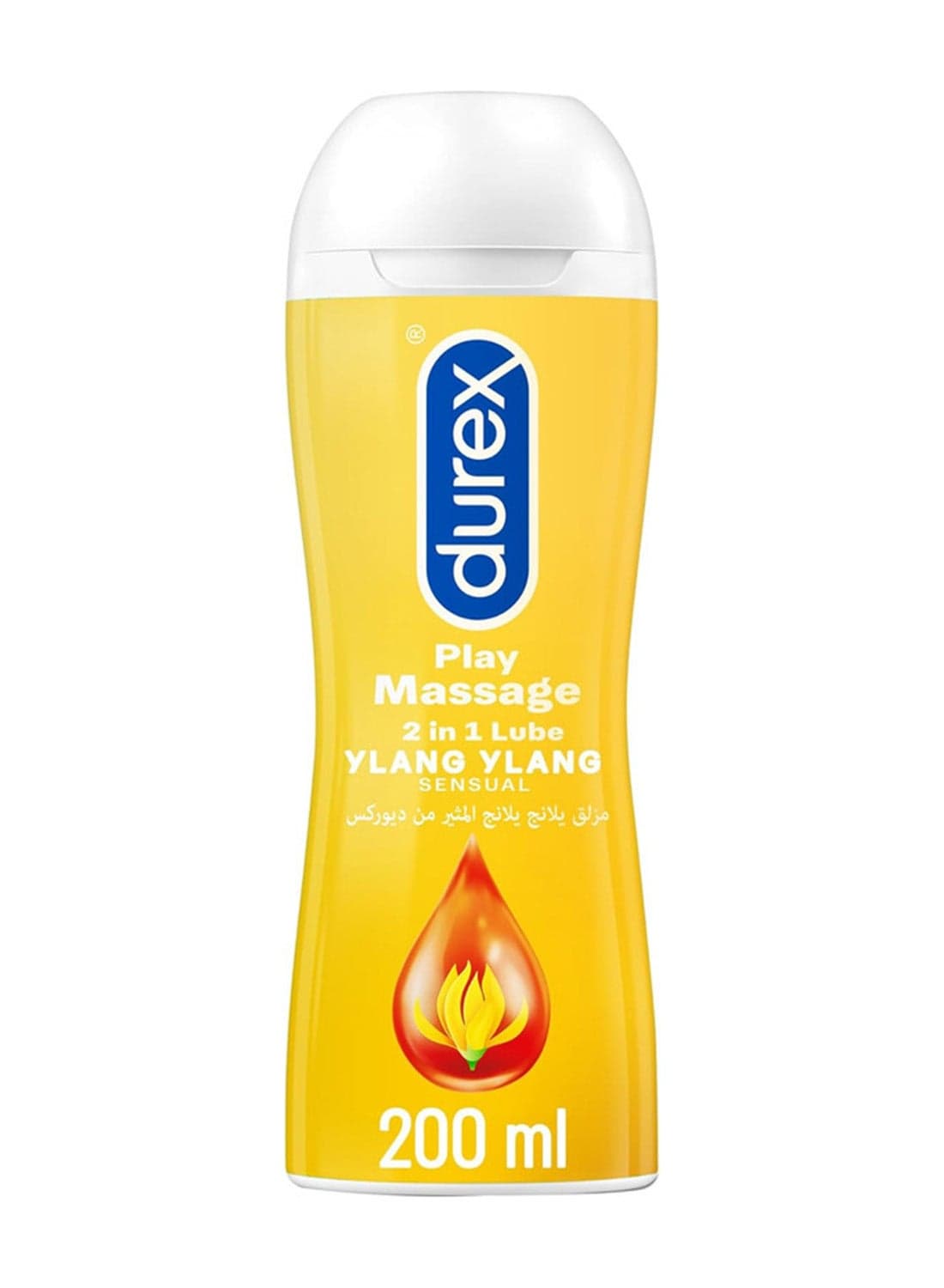 Play Massage 2 in 1 Intimate Lubrication with Sensual Ylang Ylang Gel 200ml