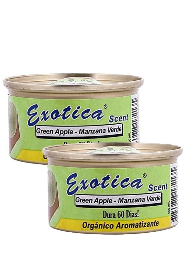 EXOTICA Organic Air Freshener Value Pack 2 count - Green Apple Scent