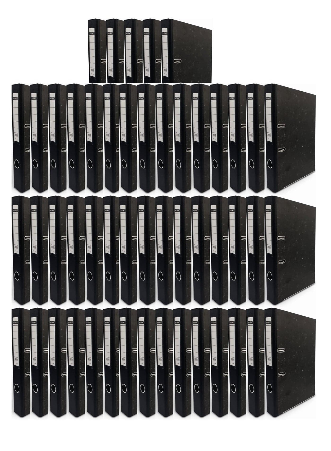 50-Piece Narrow Box File Black 2 Inch Width