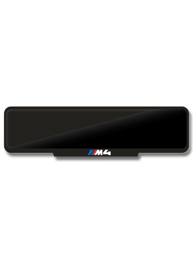 M4 Number Plate Frame – Custom Fit – Black Gloss Finish – Iconic M Performance Logo – Easy Tape Mount – Available in Sport, Square & Long Sizes