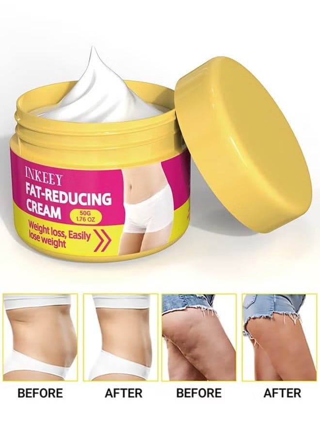 Fat Burner Slimming Body Massage Sculpting Cream 50g, Anti Cellulite Cream for Belly Waist Thighs Abdomen Buttocks Firming Tighten Skin