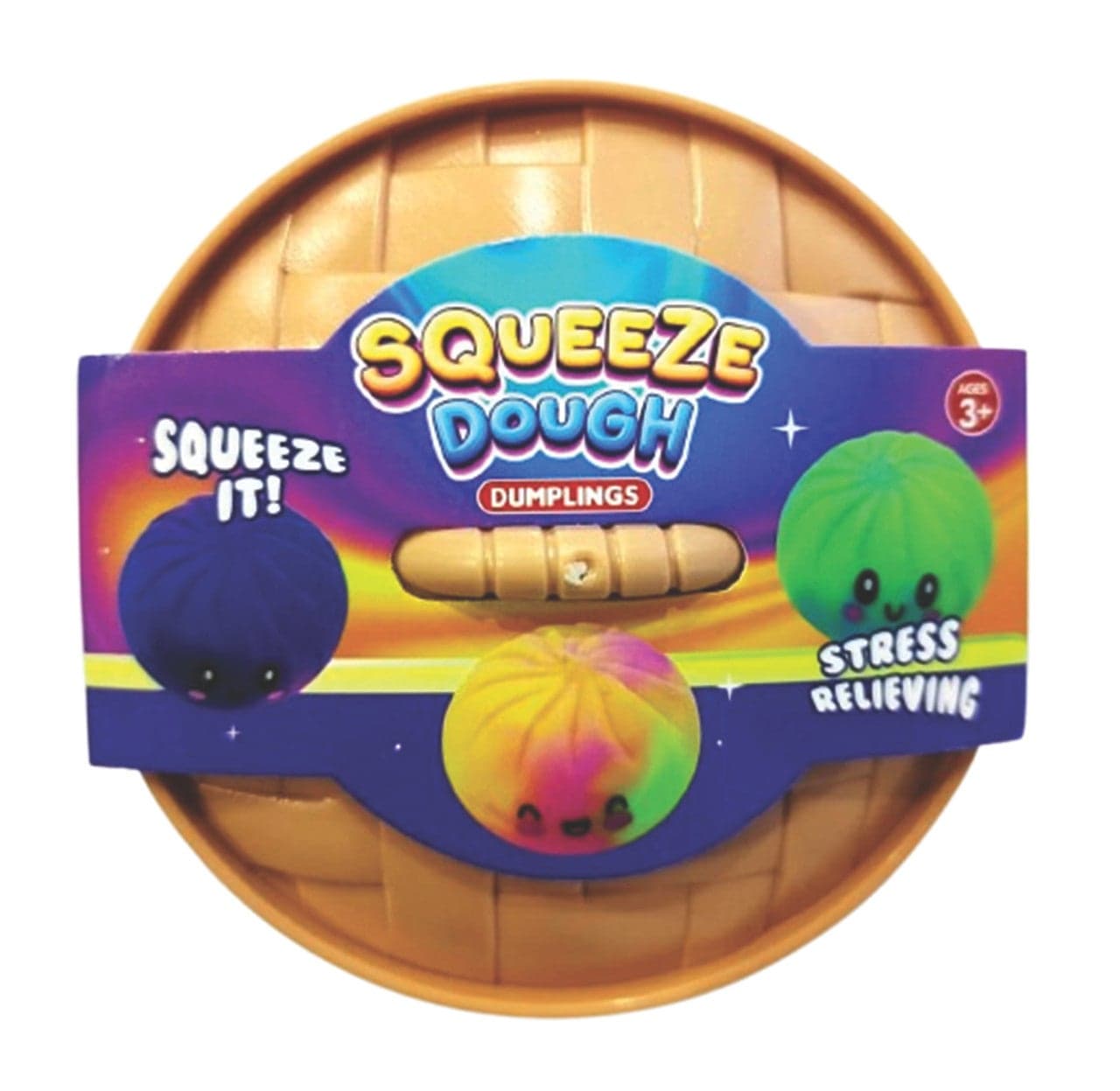 9Cm Stress Sensory Squeeze Dough Tie-Dye Baozi