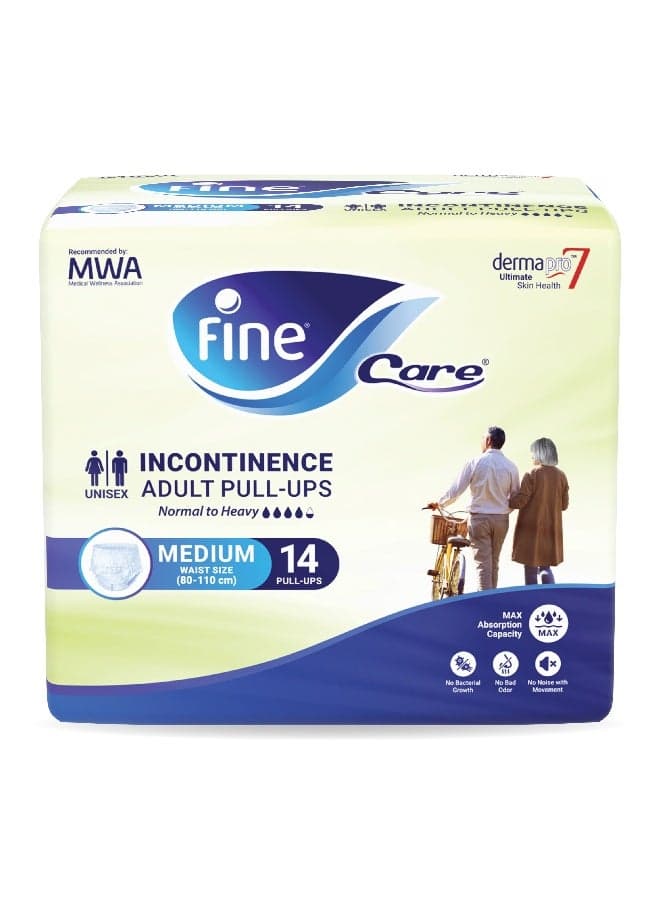 Care Adult Incontinence Diaper Pullups Medium Size 80 110Cm 14 Diapers