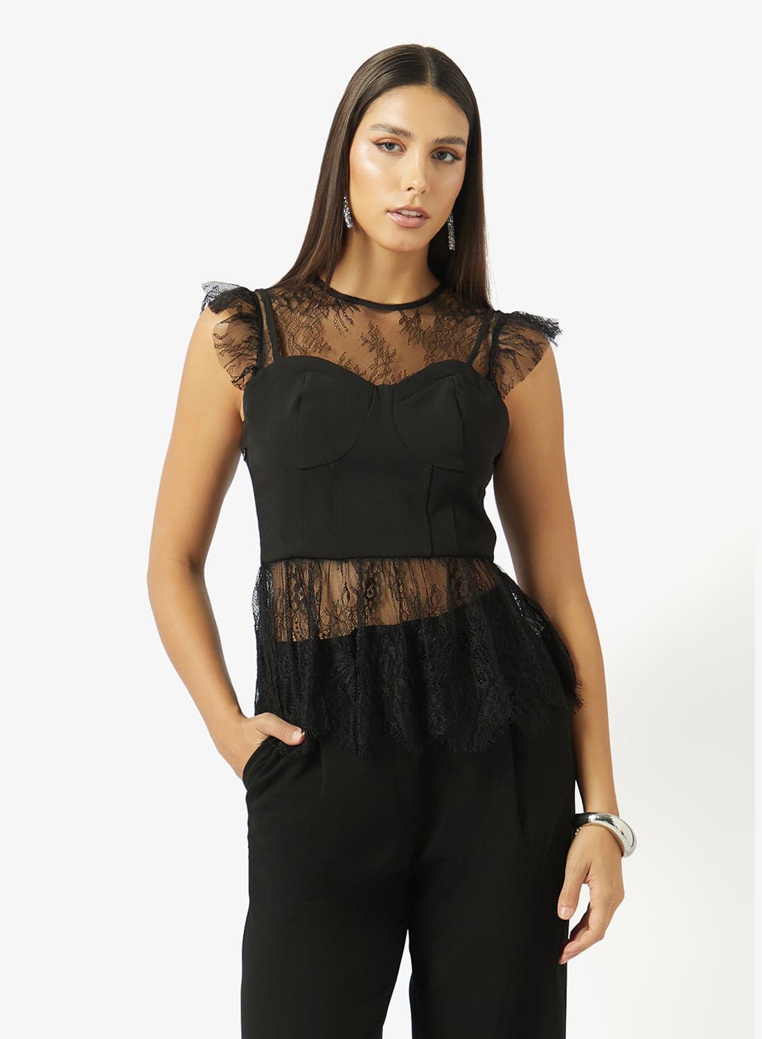 Lace Corset Blouse