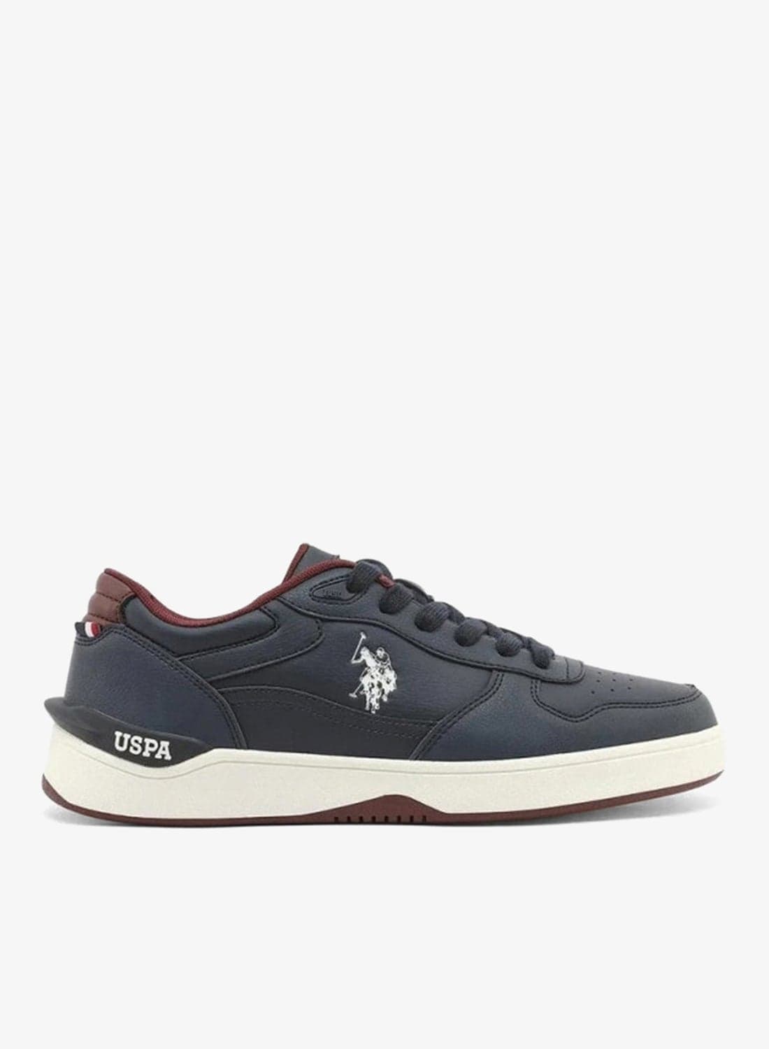 U.S. Polo Assn. Men’s Navy SHARK GLB 6FX Sneakers – Premium Casual Lace-Up Shoes with Sporty Contrast Sole