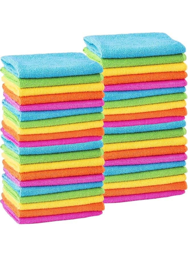 MTS (40) Microfibre Cleaning Cloths Dusters Car Bathroom Polish Towels (40)