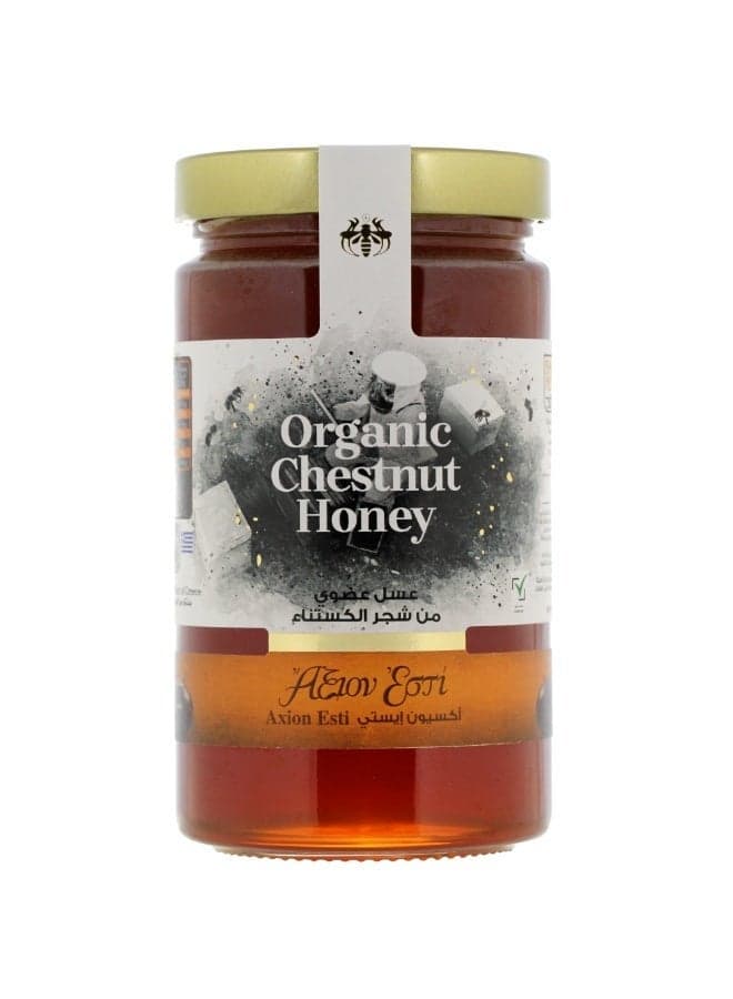 Axion Esti Organic Chestnut Honey 950g | Raw Greek Chestnut Honey | BIO MIEL Silver Medal