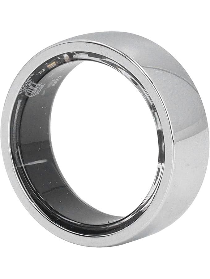 Silver 20 Fitness Health Ring with IP68 Step Counting and Multi Sport Modes