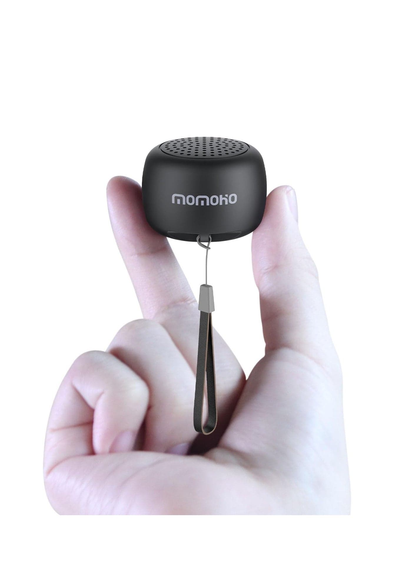Mini Bluetooth Speaker, Wireless Tiny Speakers with Built in Mic,TWS Pairing Portable Speaker for Hiking, Running, Car, Outdoor, Travel, Black