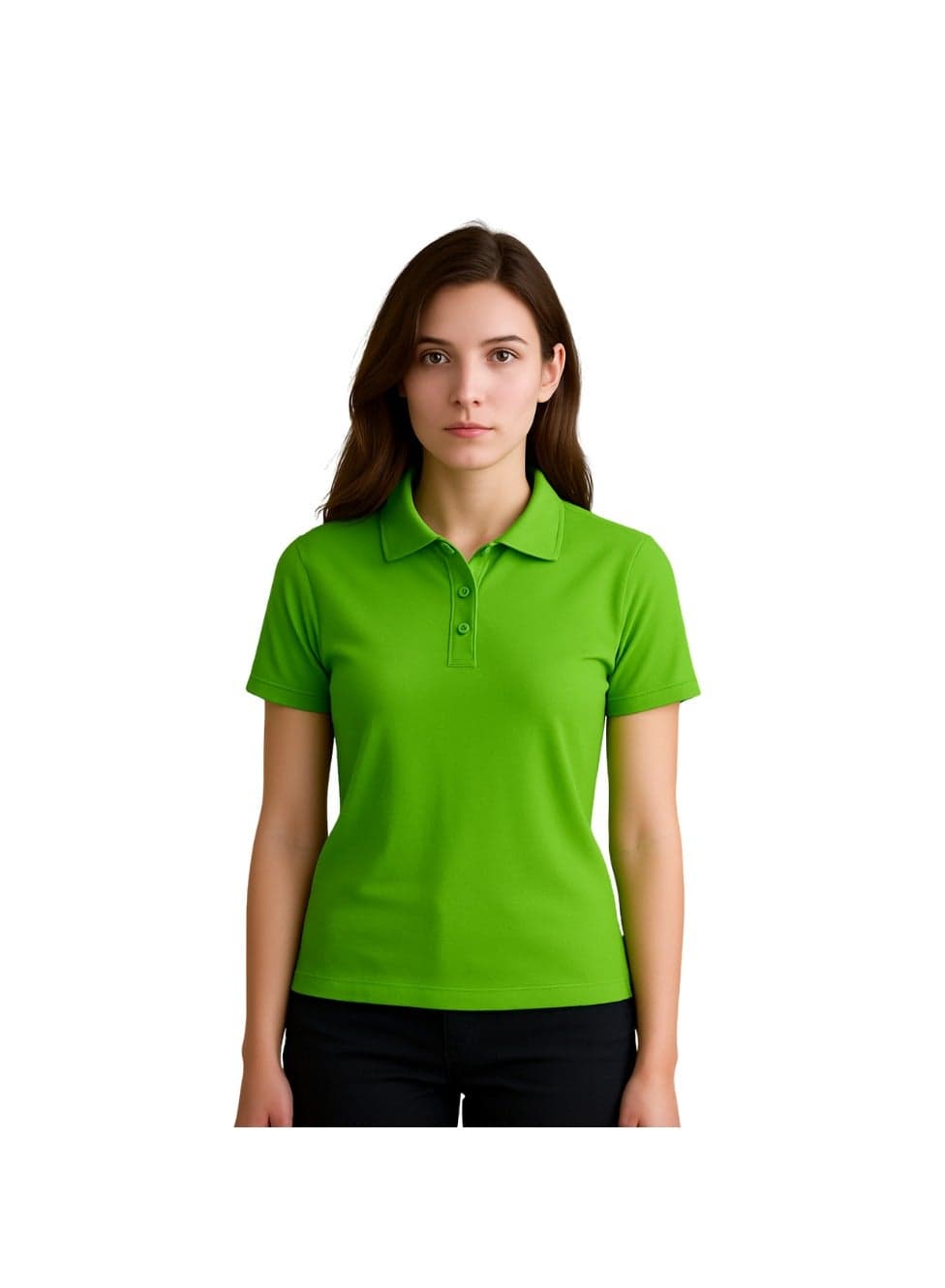 Women's Regular-Fit Golf Polo T-shirt Pure Cotton Short Sleeve 220 GSM Basic Colors