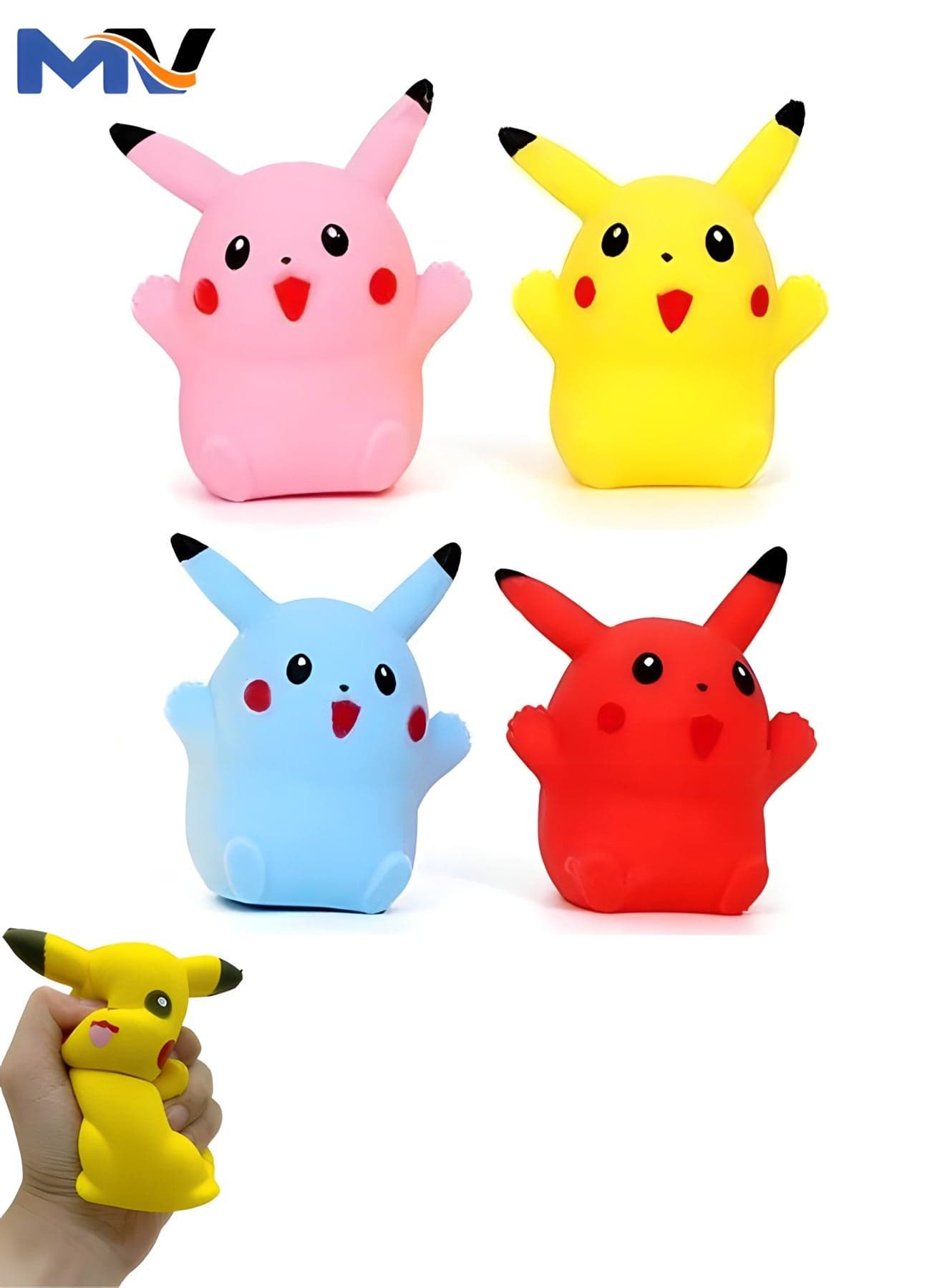 4pcs Squishy Toy | Streachable Toys | Kawaii Squishies Toys, Mini Stress Relief Toys for arty Favors,Classroom Prizes,Birthday Gift