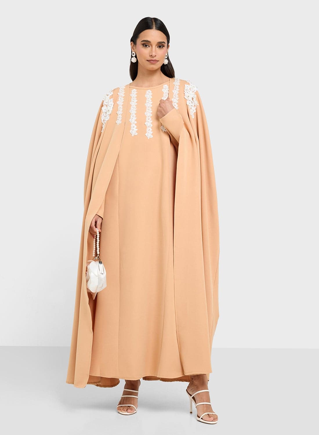 Embroidered Abaya Dress