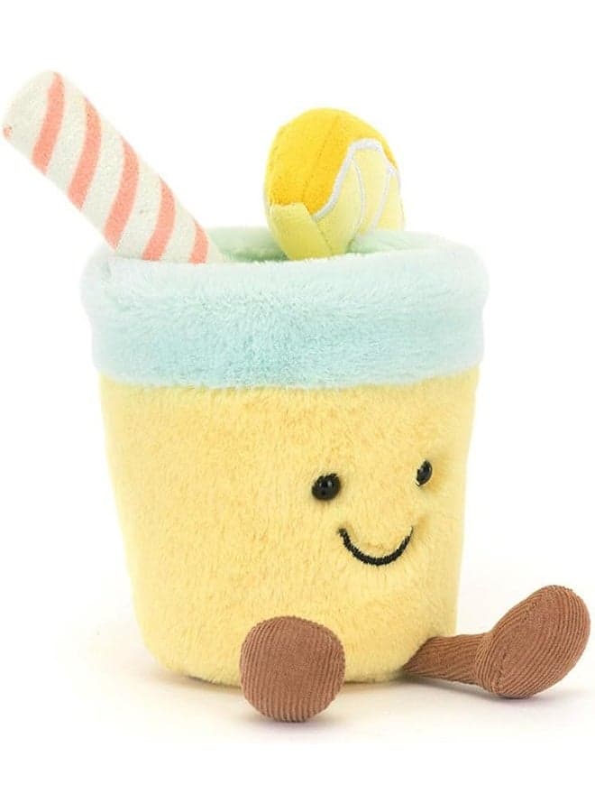 Smiling Face Lemon Soda Doll Plush Toy, Incredibly Cute Gift