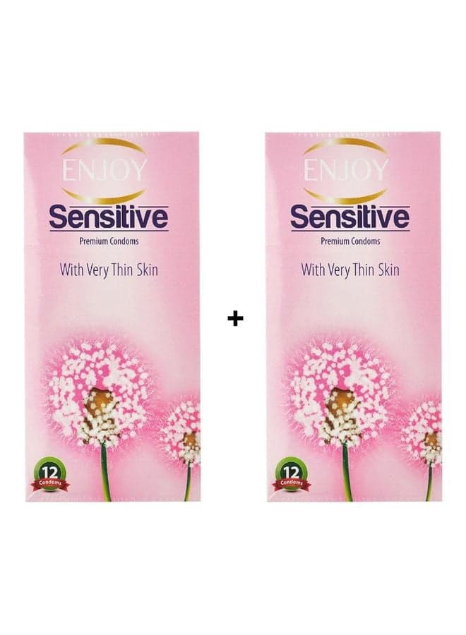Pack Of 2-12-Piece Sensitive Condom