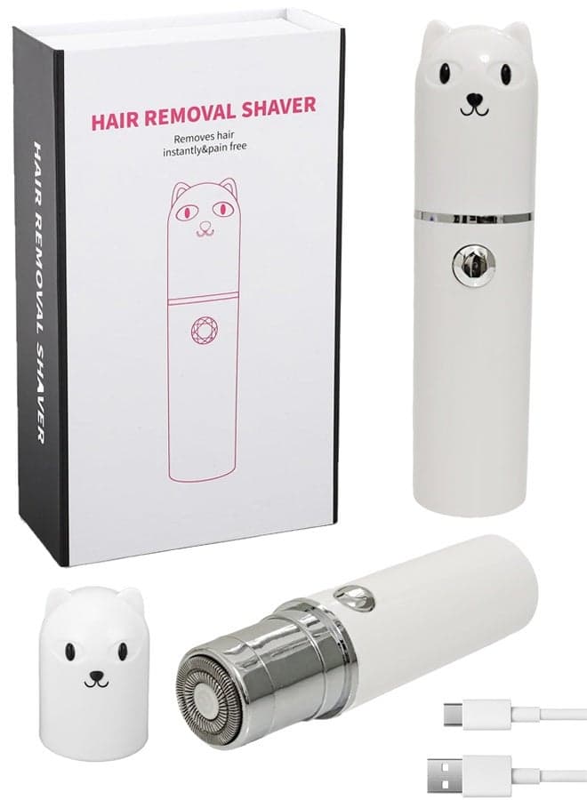 Facial Hair Removal for Women, Electric Painless Rechargeable Facial Hair Remover for Face, Lip, Chin with 1 x USB Charging Cable
