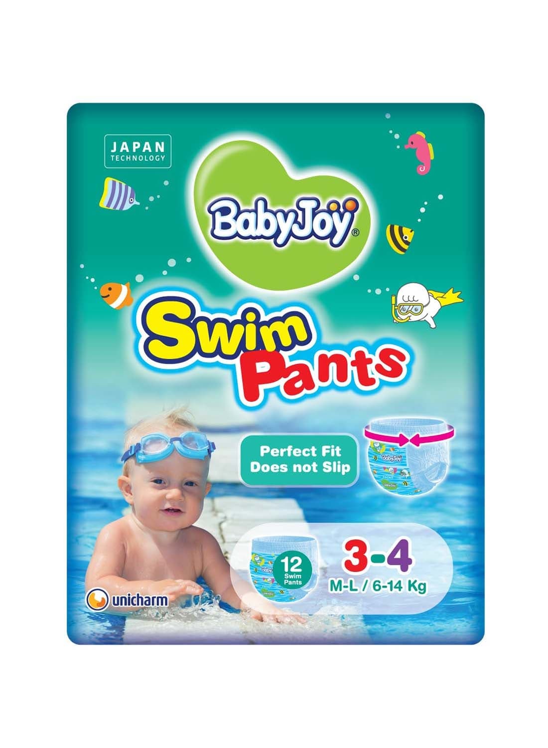 Swim Pants Size 3-4 Diaper 6-14Kg Medium Large Saving Pack