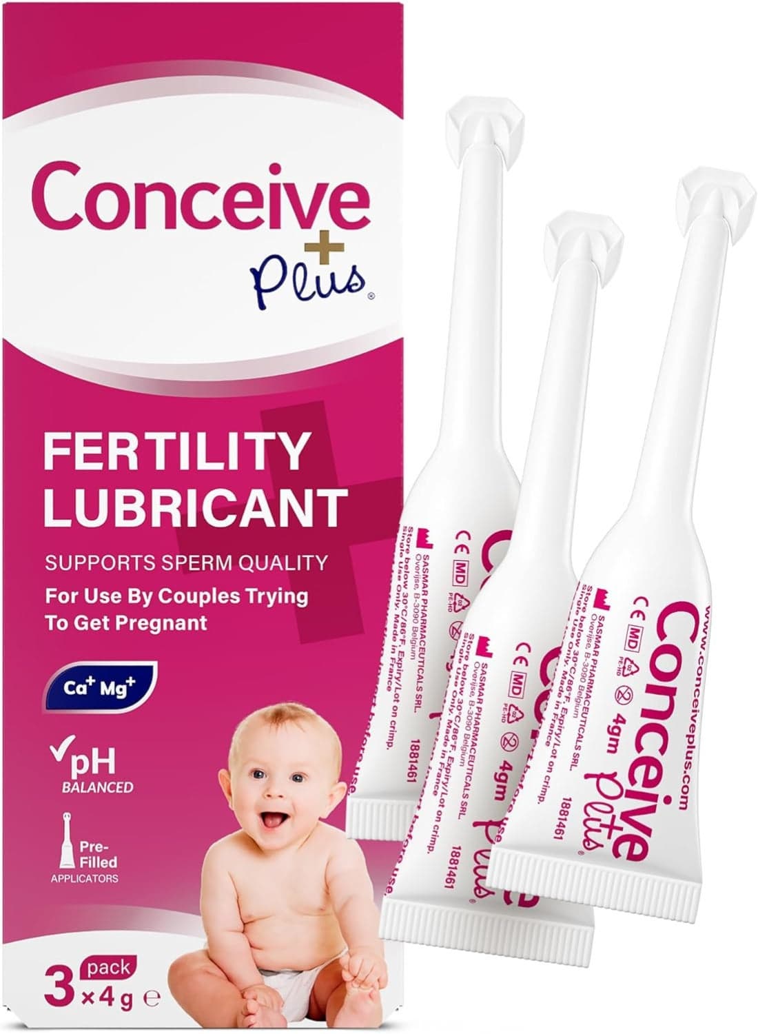 Fertility Lubricant Travel Size Lube With Calcium + Magnesium Ions Use When Trying To Conceive