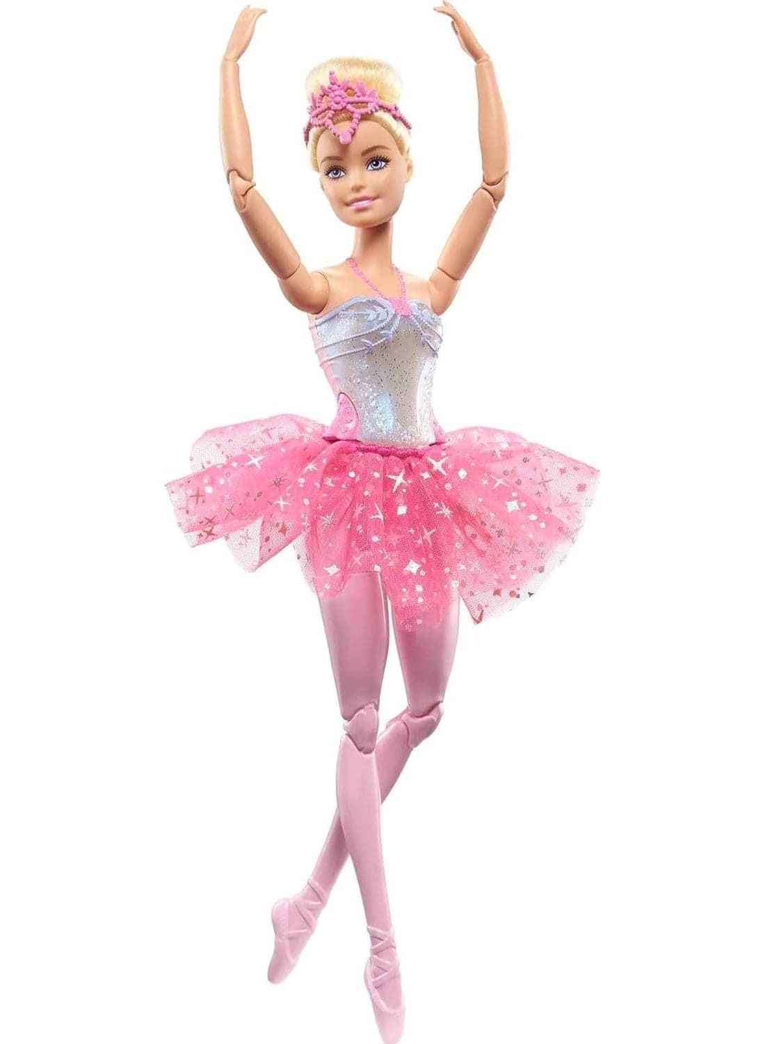 Dreamtopia Twinkle Lights Ballerina Doll, Blonde with Light-Up Feature, Tiara and Tutu