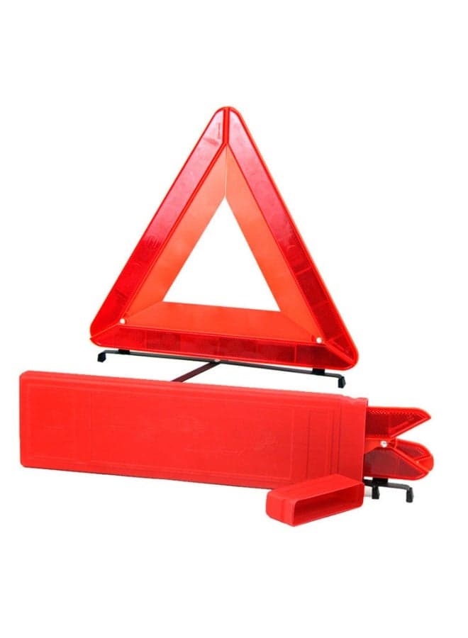 Emergency Car Warning Reflective Triangle Large with Storage Case – Foldable Emergency Road Safety Triangle for Breakdown & Hazard Alert