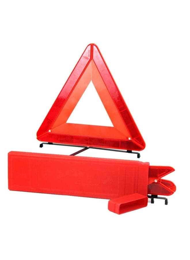 Emergency Car Warning Reflective Triangle Large with Storage Case – Foldable Emergency Road Safety Triangle for Breakdown & Hazard Alert