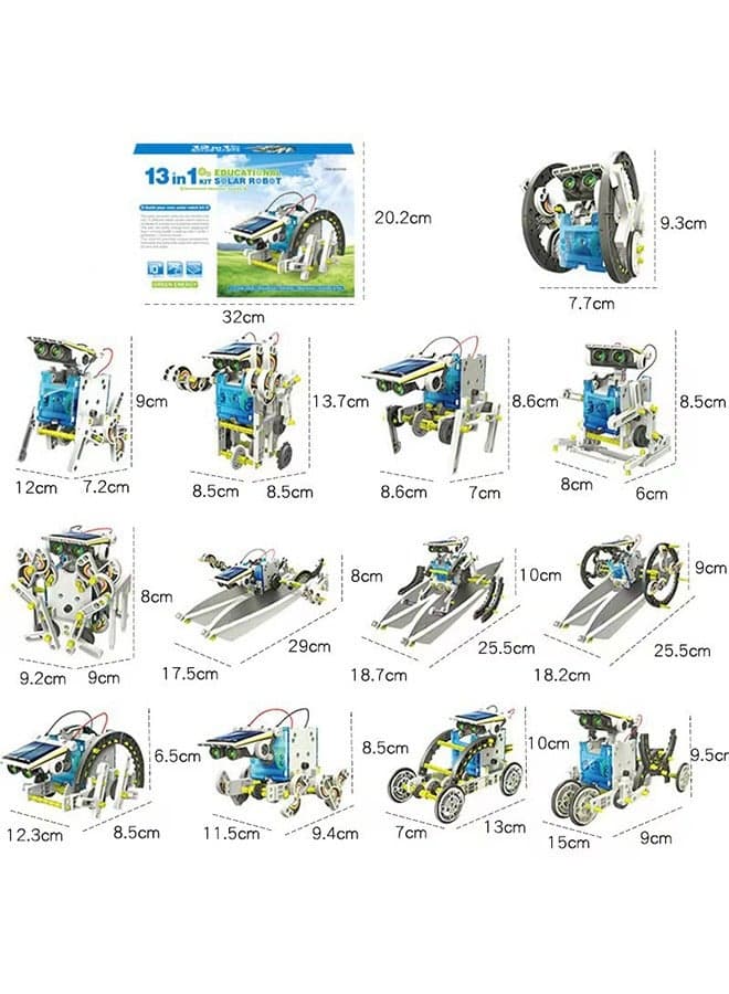 12-in-1 STEM Solar Robot Kit Toys Educational Building Science Experiment Set Gifts for Kids Boys Girls