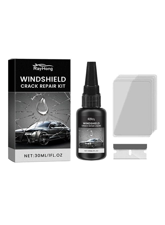 Windshield Cracks Repair Kit 30ml – DIY Windscreen Repair Kit, Windshield Chip Repair Windshield Crack Repair UV Resin Fast Cure 5–10 min Restores Clarity, Car Glass Repair Kit, Auto Glass Repair Kit