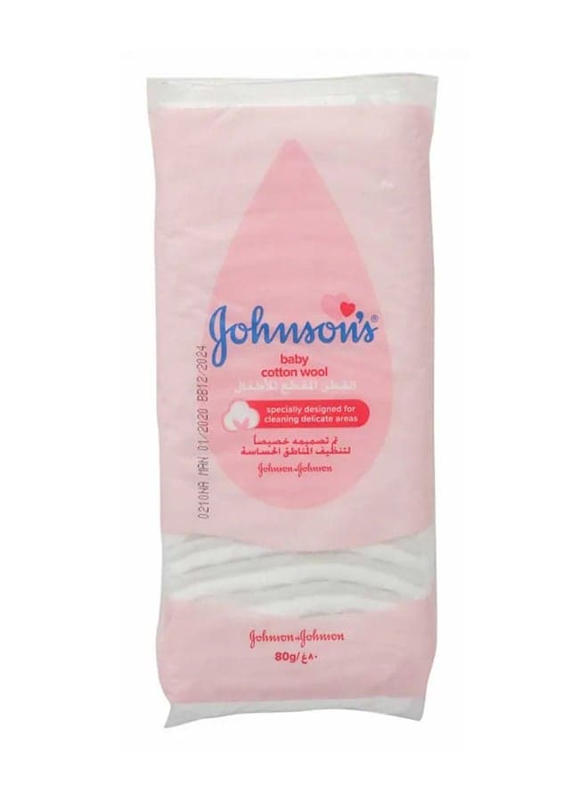 Baby Cotton Wool, 80 g