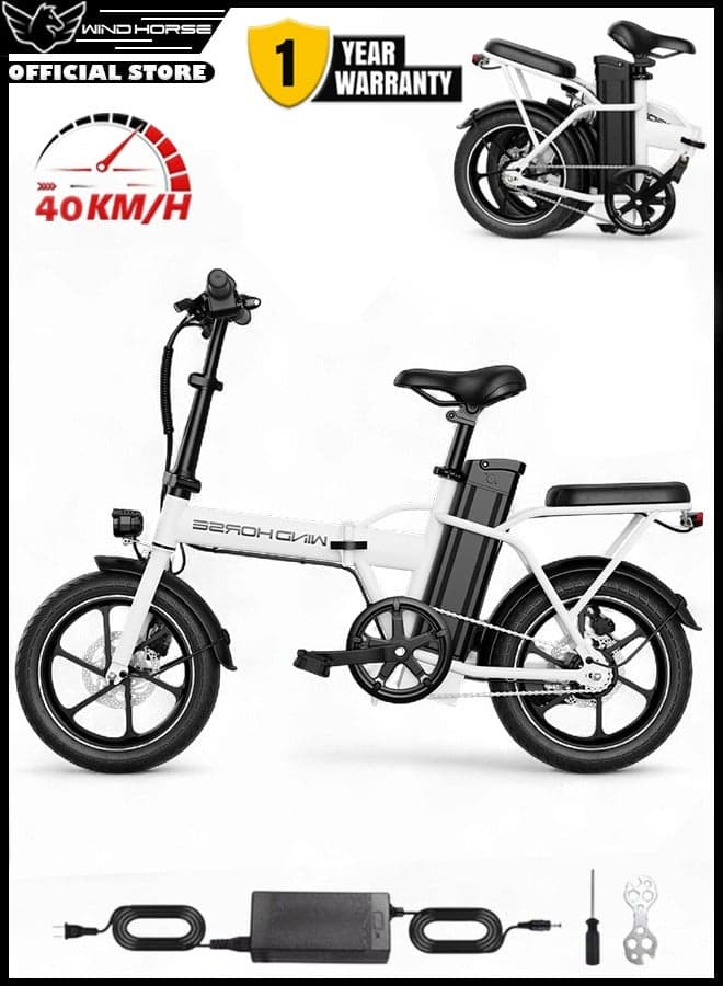 W2A Folding Electric Scooter with 350W High Speed Motor, 36V 8AH Battery, 40 KM/H Speed, 35 KM Range, Dual Disk Brakes, Carbon Alloy Frame and 16 Inches Tires