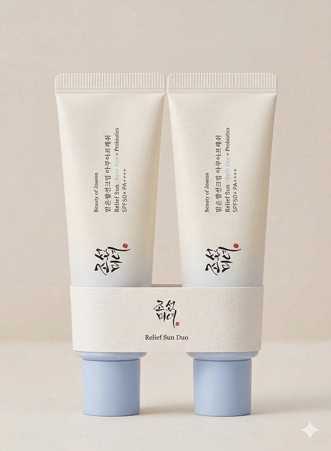 Pack Of 2 Relief Sun Aqua Fresh (Rice + B5) (SPF50+ PA++++) 50ml