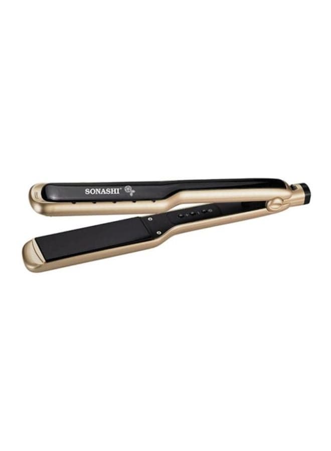 أداة فرد الشعر من السيراميك للاستخدام الجاف والرطب طراز SHS-2059 ذهبي/ أسود 315x48.4x39مم