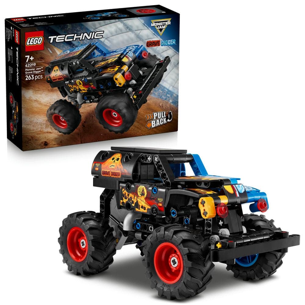 Technic Monster Jam Grave Digger Fire and Ice 42219 (Age 7+, 263 Pieces)