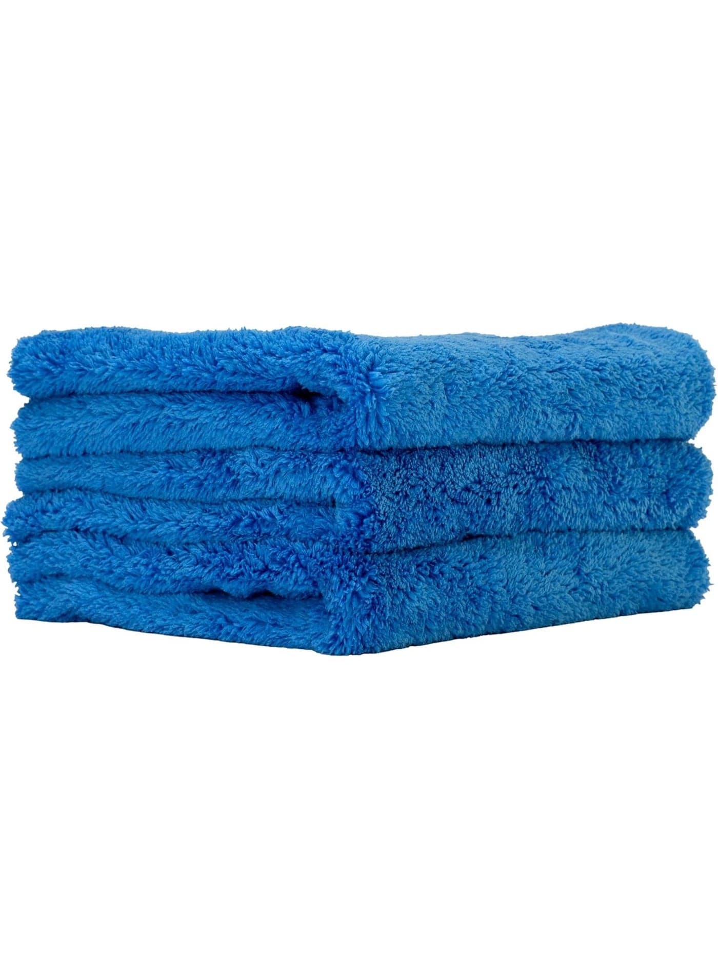 Blue Microfiber Towel for Cars - Ultra Absorbent - Car Drying, Polishing, Buffing Cloth & Interior Detailing Towel - 500 GSM 16x16in - Auto Detailing Supplies - Pack of 3 Premium Car Care