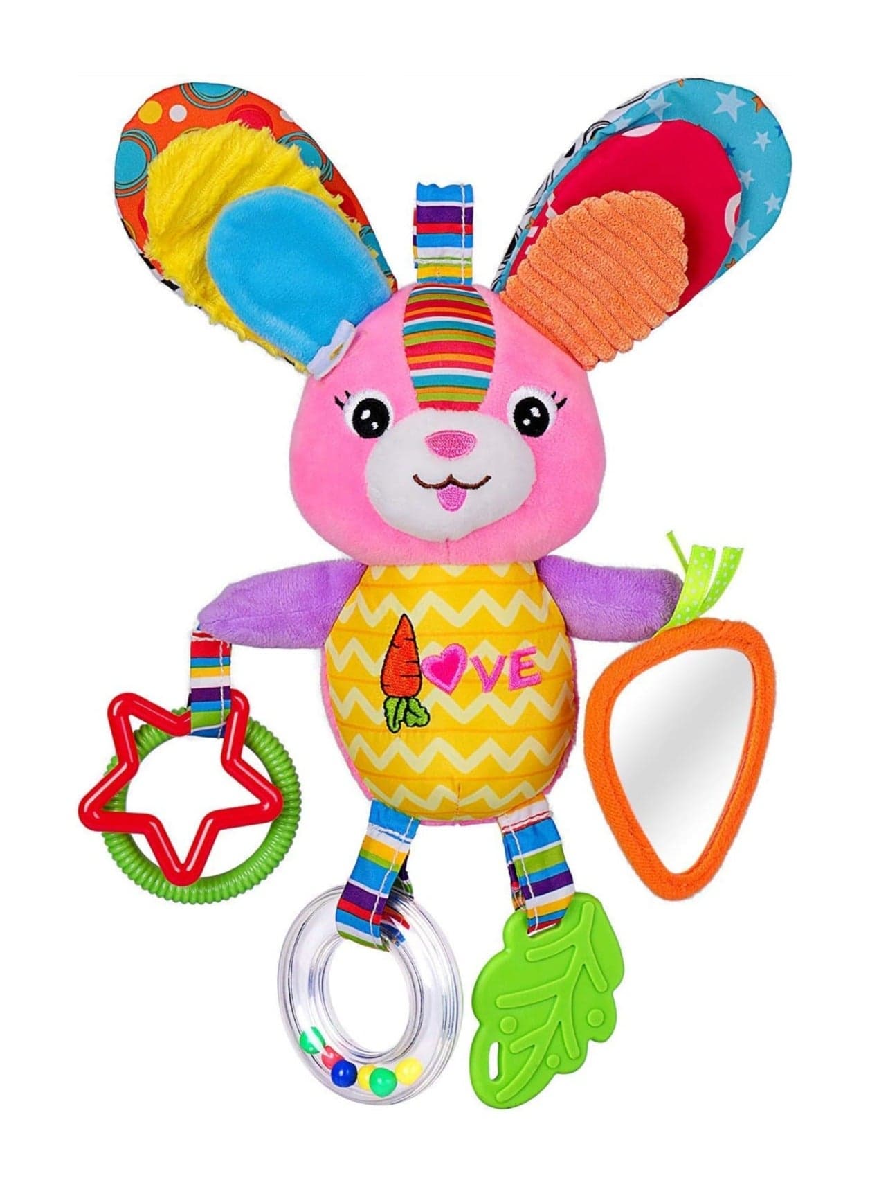 Newborn Baby Toys Infant Plush Rattles Stroller Hanging Toys Toddler Rabbit Toy 6 month 1 Year 2 Year Kids Gifts