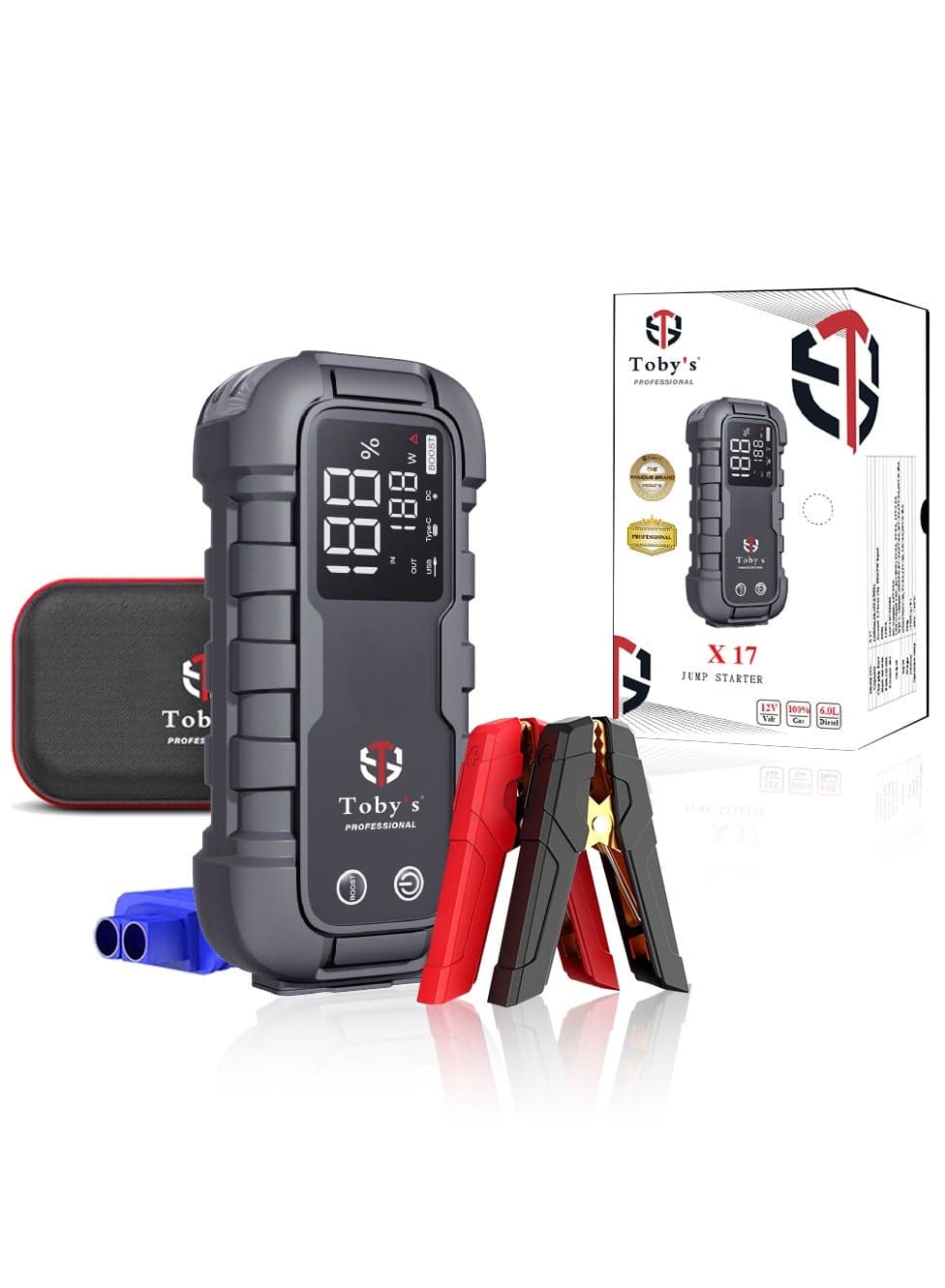 Toby's New X17 16000mAh and 59.2WH Power Bank Powerful Jump Starter