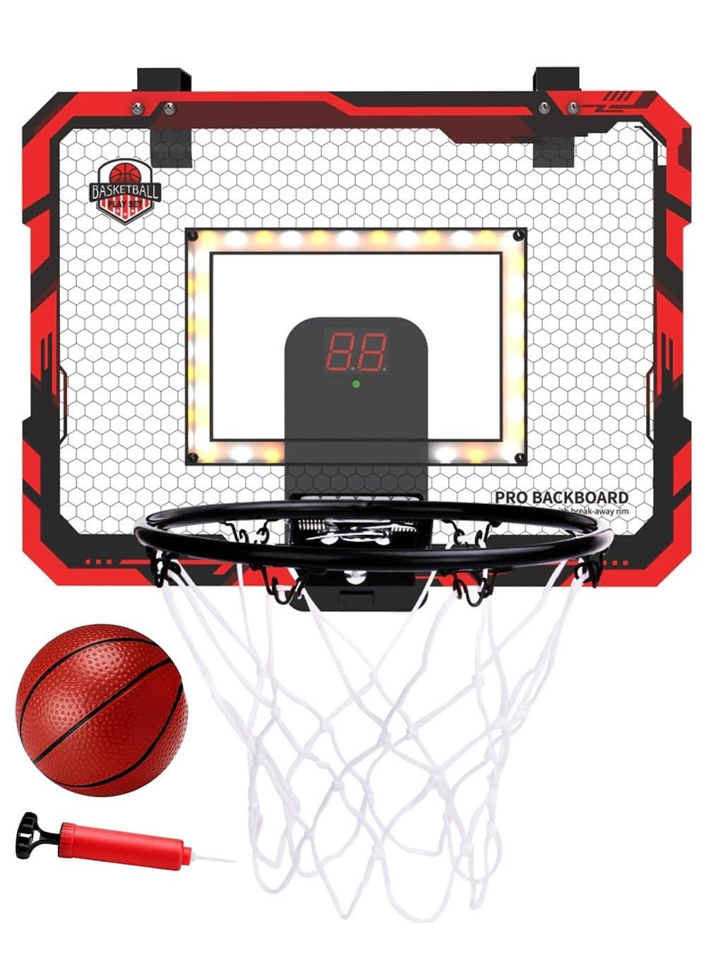 Indoor mini basketball stand with 1 ball, indoor basketball door scoring basketball stand, suitable for children and adults