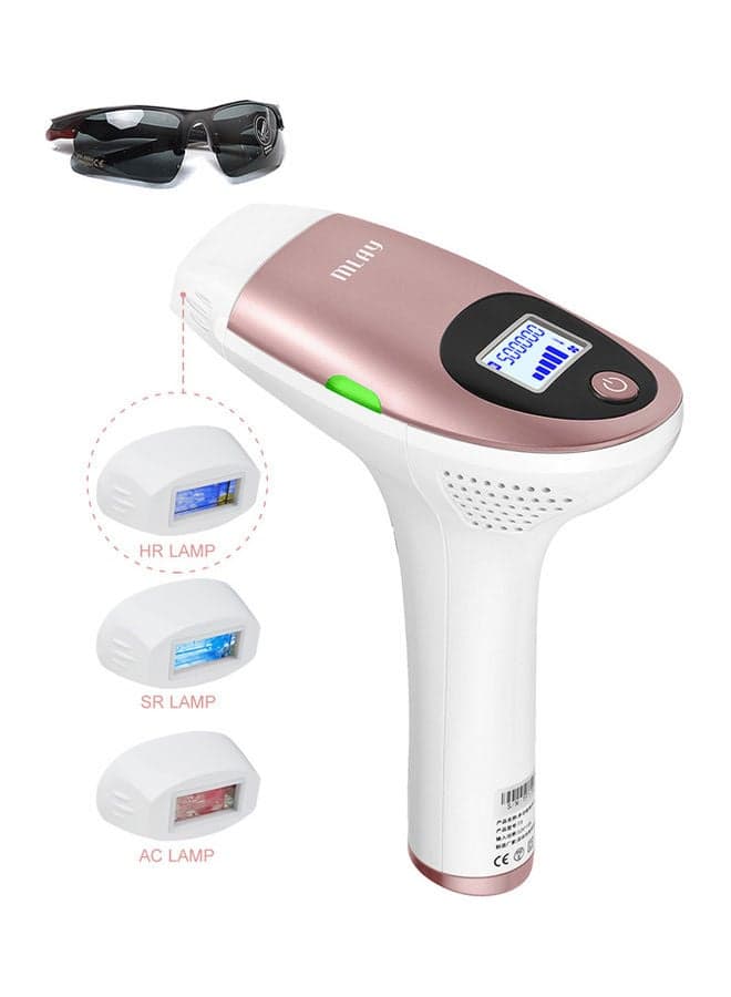 T3 3-In-1 Home Laser Hair Removal IPL Pink/White
