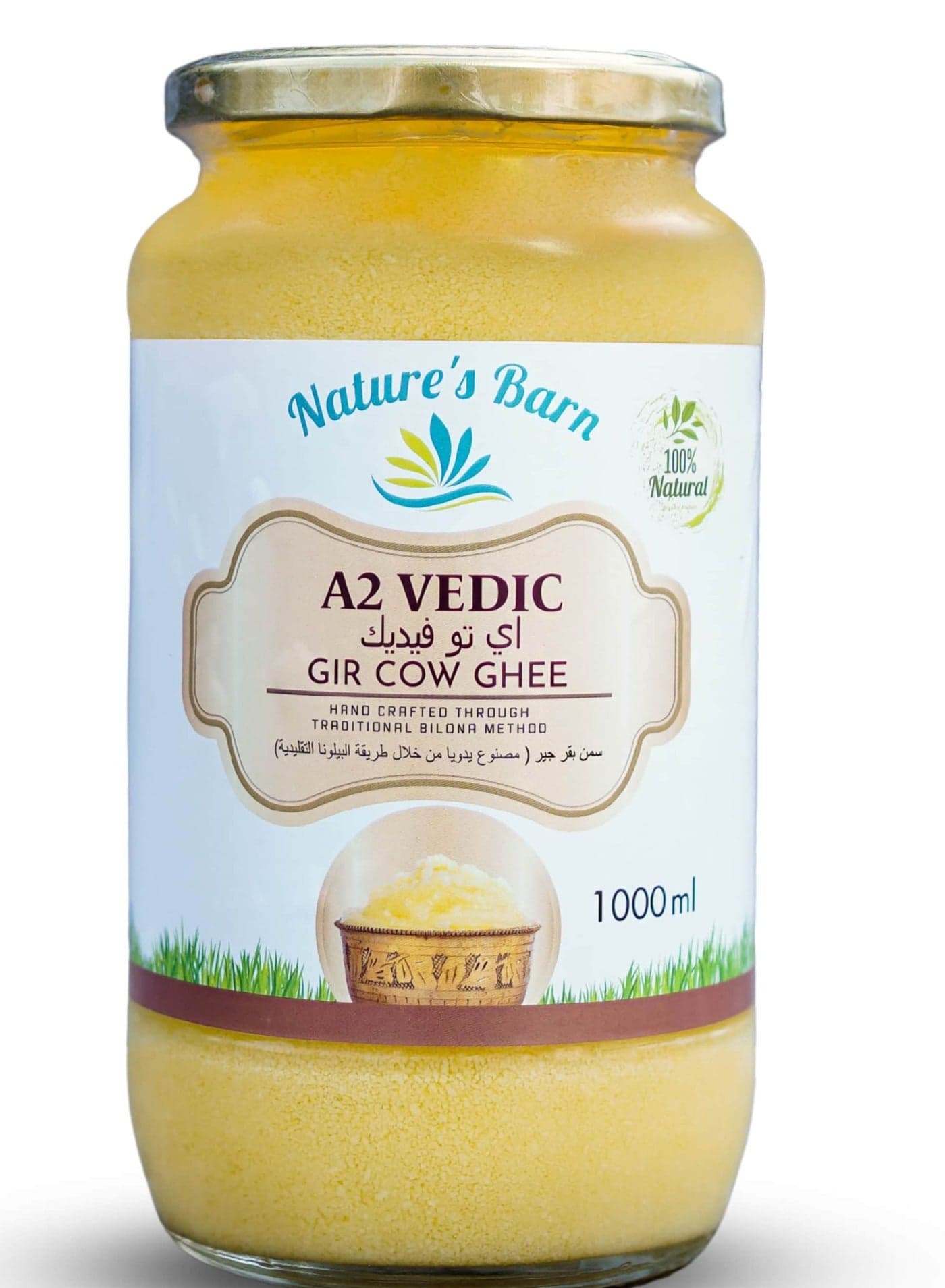 A2 Vedic Gir Cow Ghee 1000 ml, Traditional Bilona Method| Handcrafted