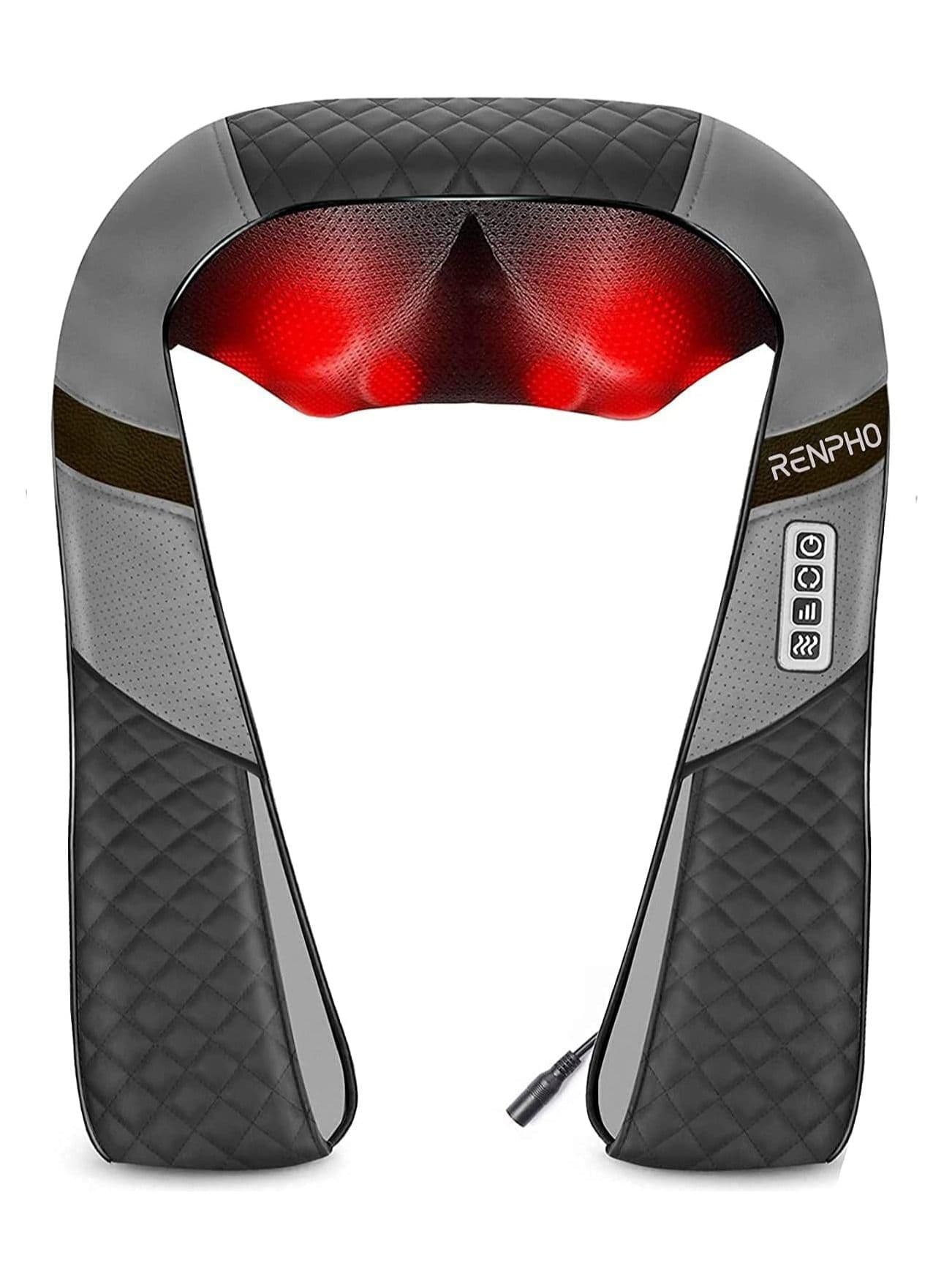 Shiatsu Shoulder Massager With Electric Deep Tissue Kneading Massage