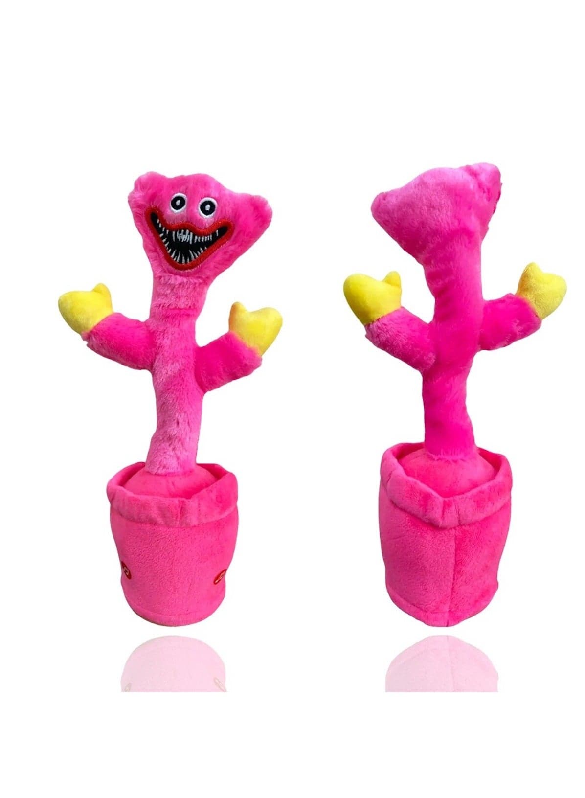 Dancing Poppy Huggy Cactus Toy – Singing, Mimicking & Light-Up Fun (Pink)