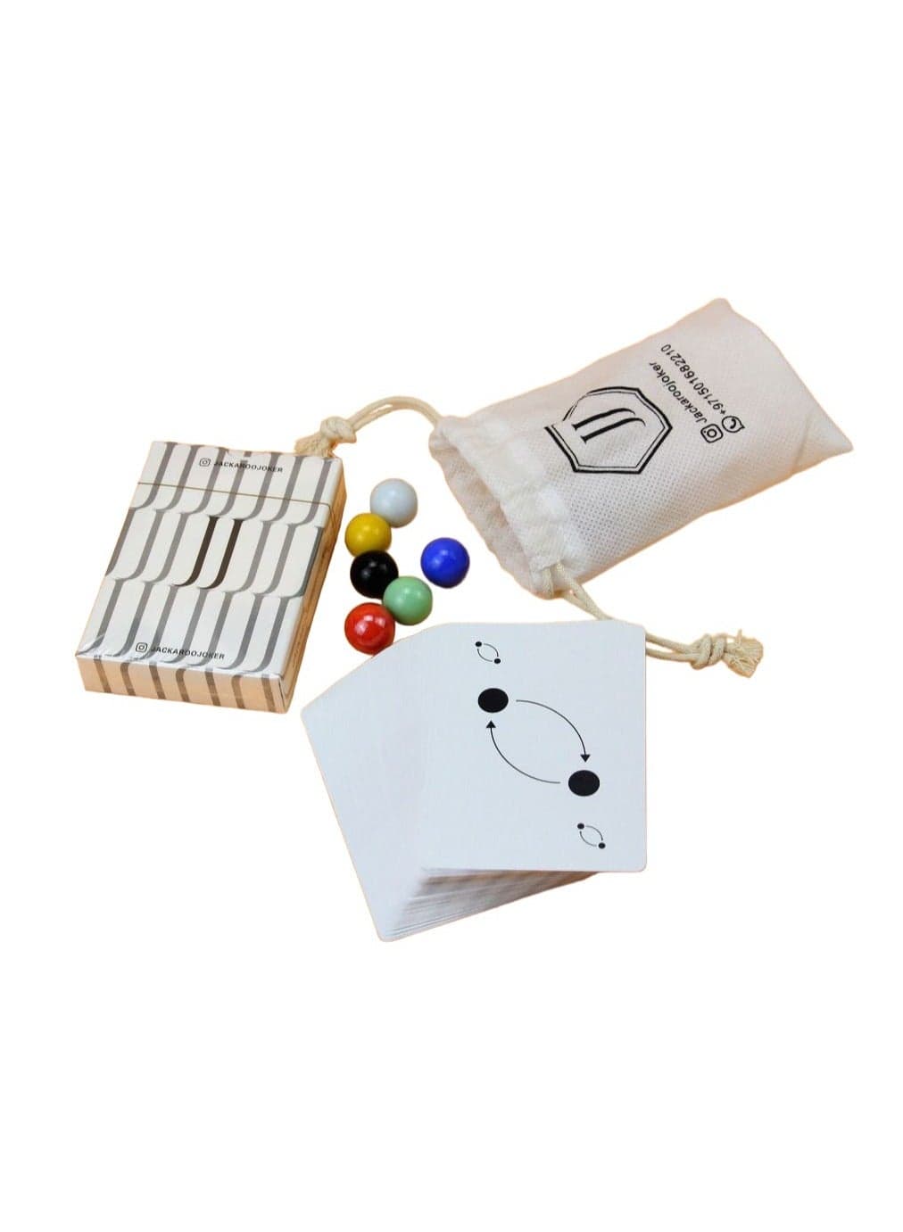 JackarooJoker Glass marbles and Playing cards for Jackaroo Board game