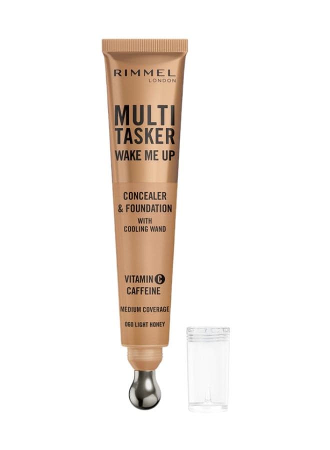 Multi-Tasker Wake Me Up Concealer & Foundation - 60 - Light Honey, 20ml