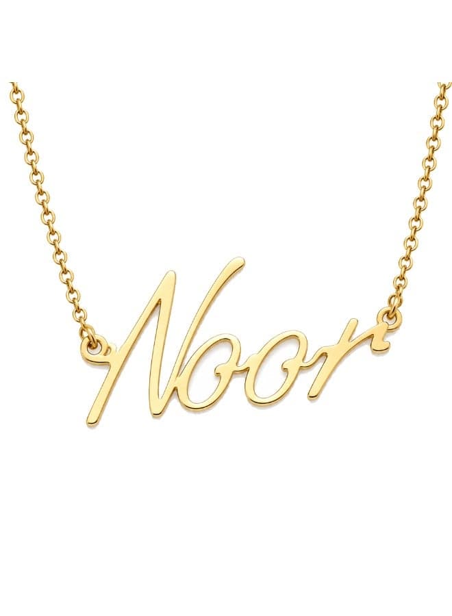 Kids Name Necklace | English Letter Pendant Chain 35cm | Gold Tone Jewelry | Birthday Party Gift for Girls | Daily Wear Fashion Jewelry for Special Occasions
