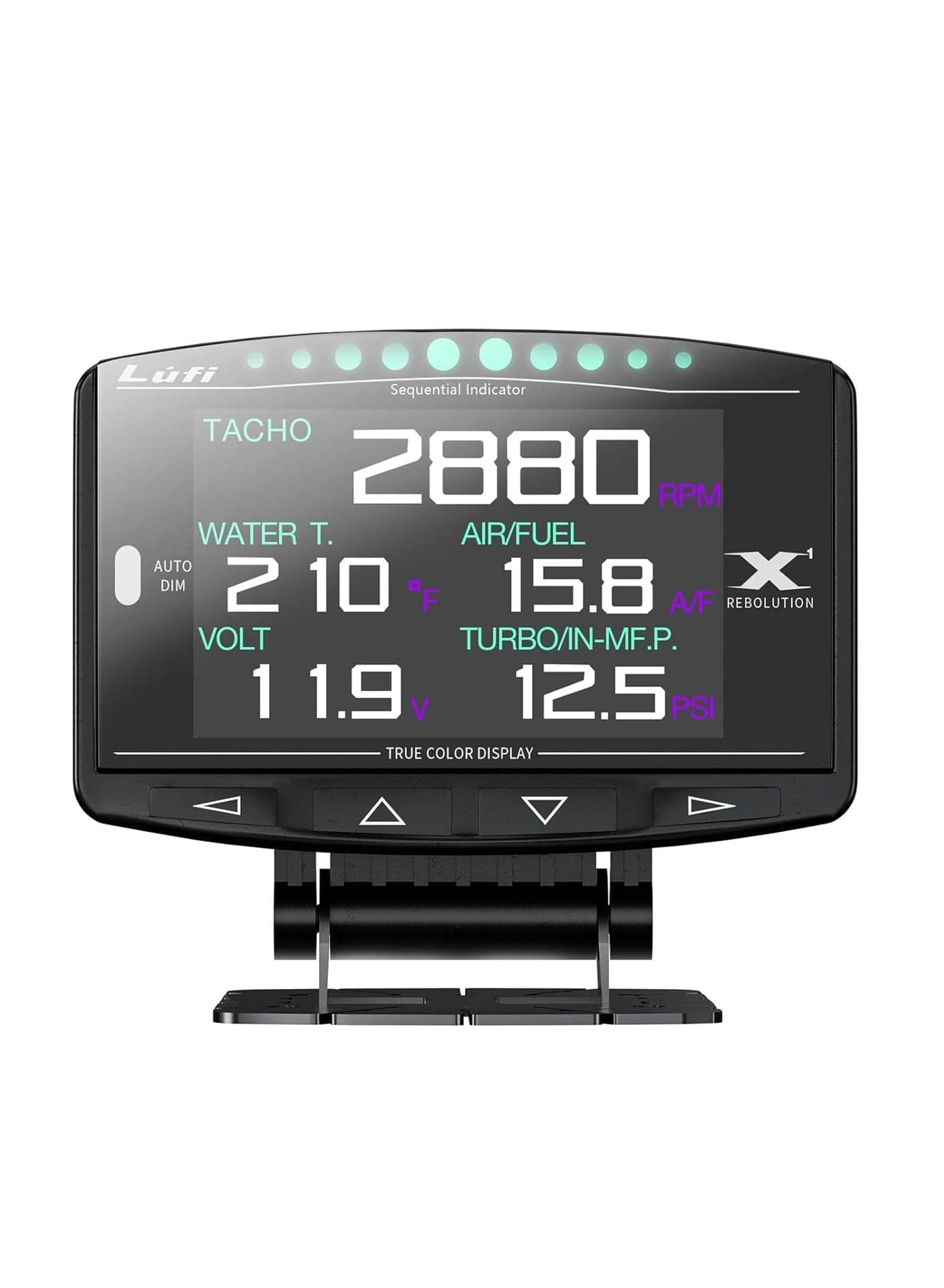 Lufi X1 Obd2 Gauge Display,Boost Gauge,Speedometer,Water Temperature Meter,Multi-ECU Data Combination Cluster