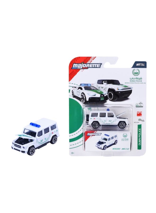 Majorette Dubai Police Deluxe Series Single Pack Die Cast – MERCEDES-AMG G 63 (1:64 Scale) – Die-Cast Toy Car for Kids & Collectors