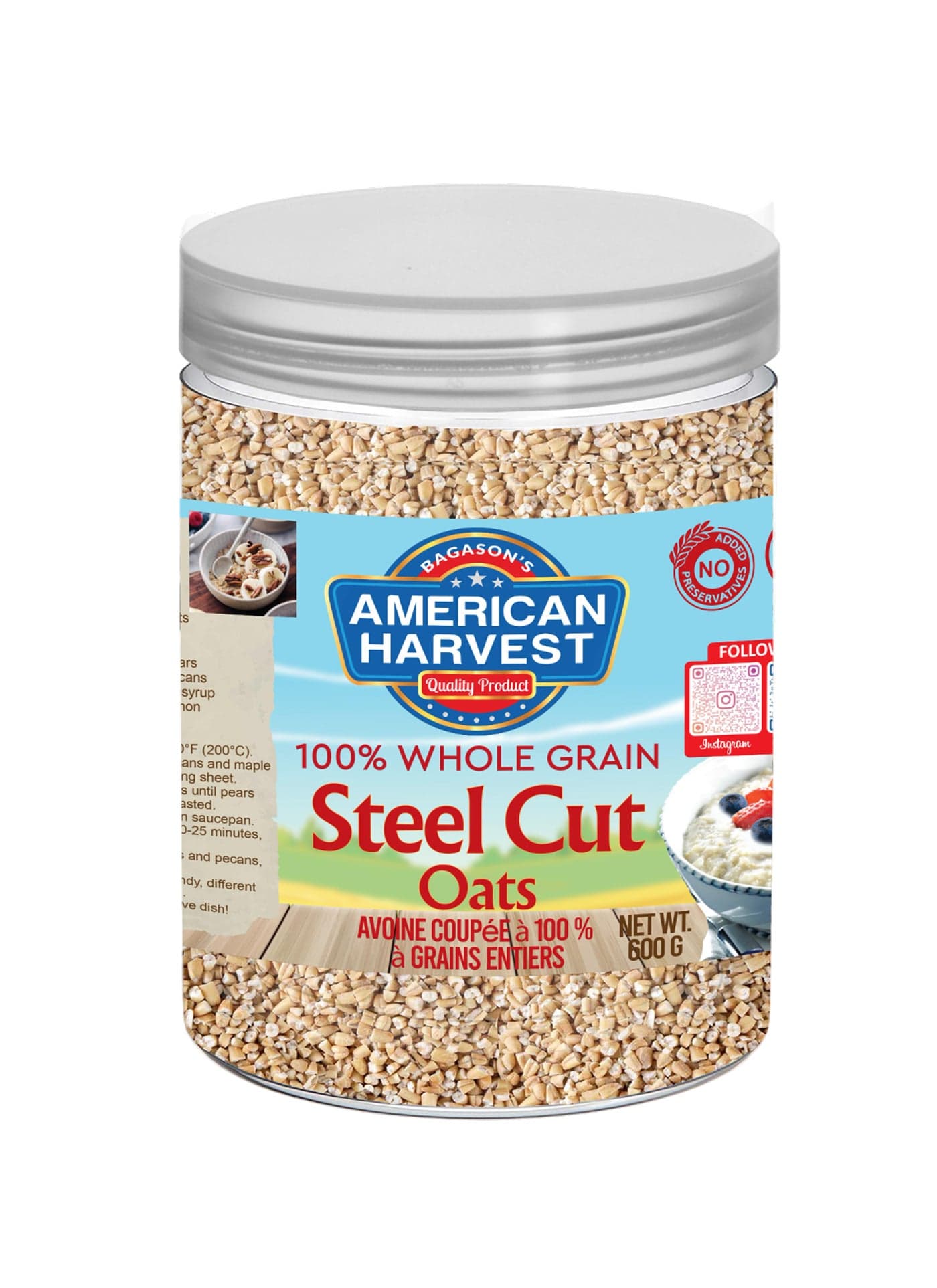 Steel Cut Oats In Jar
