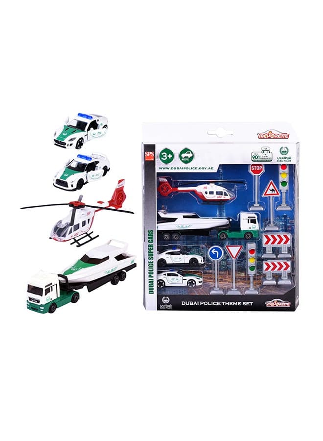 Majorette DUBAI POLICE S.O.S. THEME SET. – Die-Cast Toy Car for Kids & Collectors