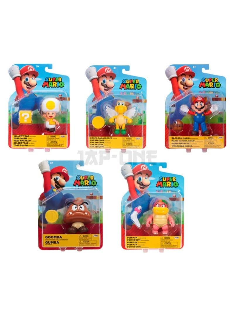 Super Mario Bros Wave 39 Assorted 10cm Collectible Figure Set