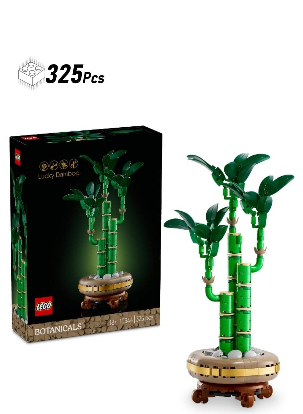 LEGO Botanicals Lucky Bamboo Plant Decor 10344 Building Set (325 Pieces)