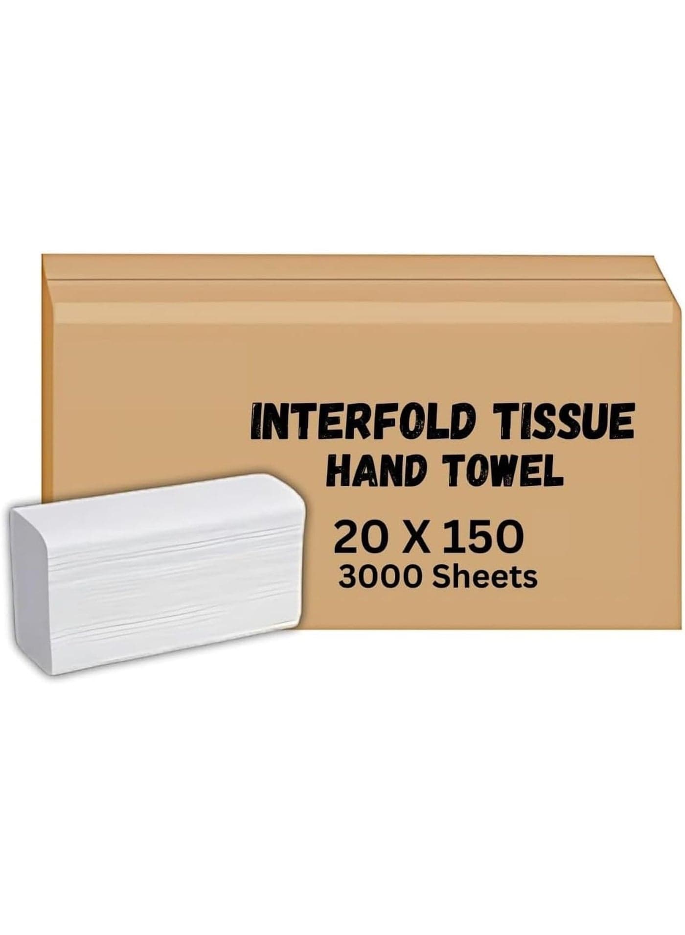 Interfold Hand Towel Embossed Tissue Paper Carton