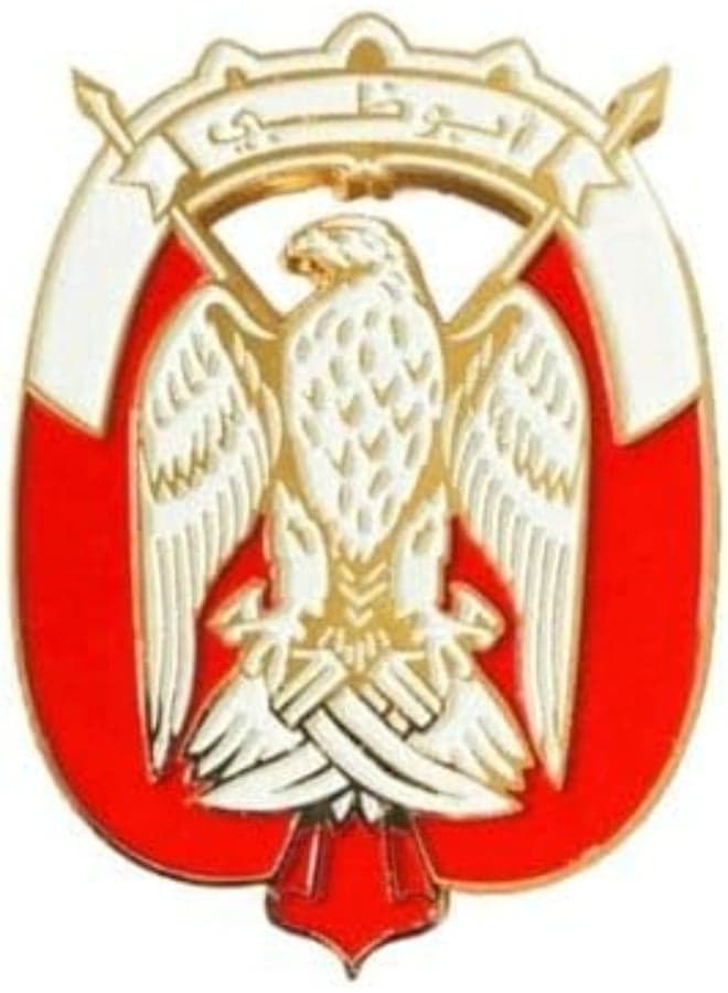 Abu Dhabi Falcon Logo/Sticker – Gold and Red Design, UAE National for Mobile, Laptop, I pad, Backpacks, and Collectors Walls, Doors, Cars, Trucks, Motorcycles & Laptops Fridge